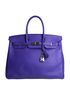 Birkin 35 Epsom in Crocus, front view